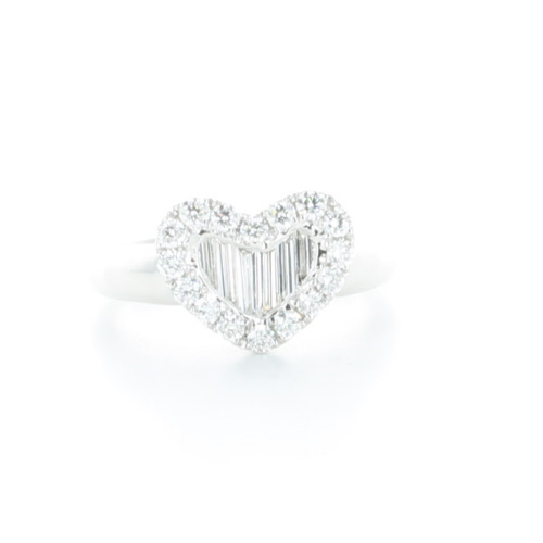GENEVE RING ENGAGEMENT 5.39 18K WHITE GOLD 53