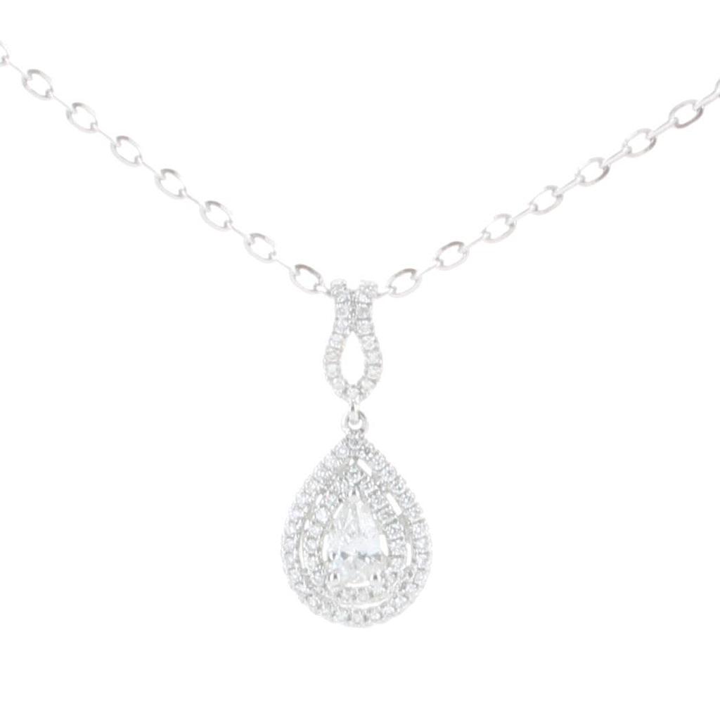GENEVE NECKLACE PENDANT 1.51 18K WHITE GOLD