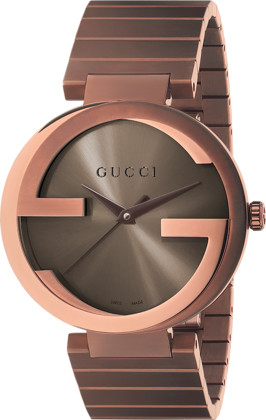 INTERLOCKING XL QUARTZ 42MM STEEL & PVD BROWN STEEL & PVD