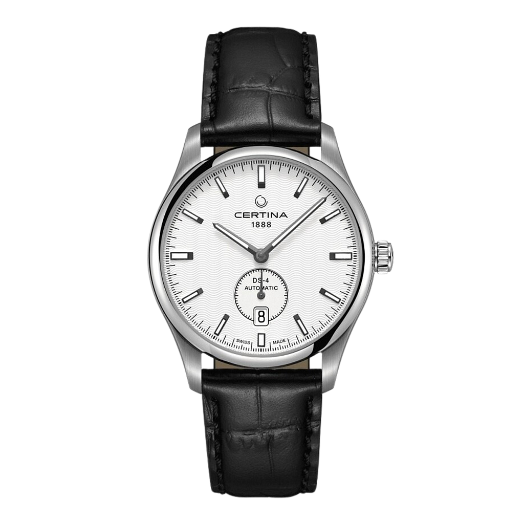 DS 4 SMALL SECOND AUTOMATIC AUTOMATIC 40MM STEEL SILVER ALLIGATOR