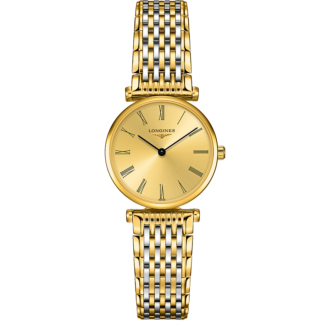 LA GRANDE CLASSIQUE QUARTZ 24MM STEEL & PVD CHAMPAGNE STEEL & PVD
