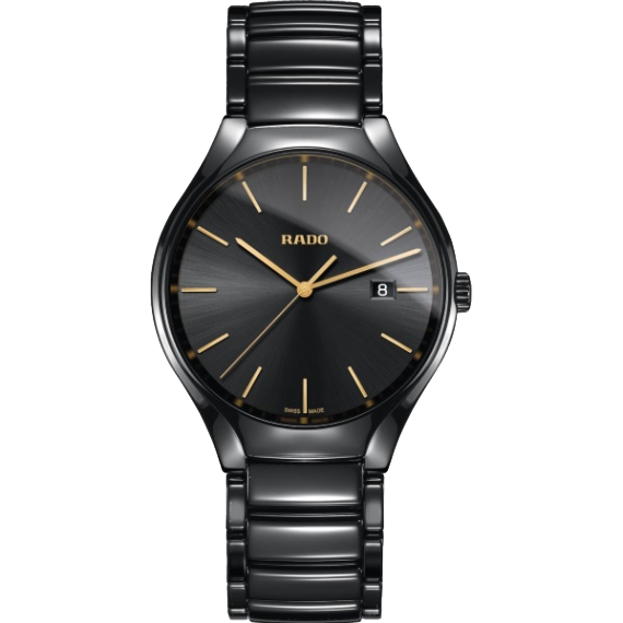 TRUE BLACK QUARTZ 38MM CERAMIC BLACK