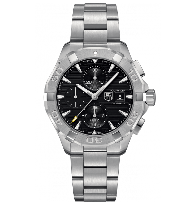 AQUARACER 300M CALIBRE 16 CHRONOGRAPH AUTOMATIC 43MM STEEL BLACK STEEL