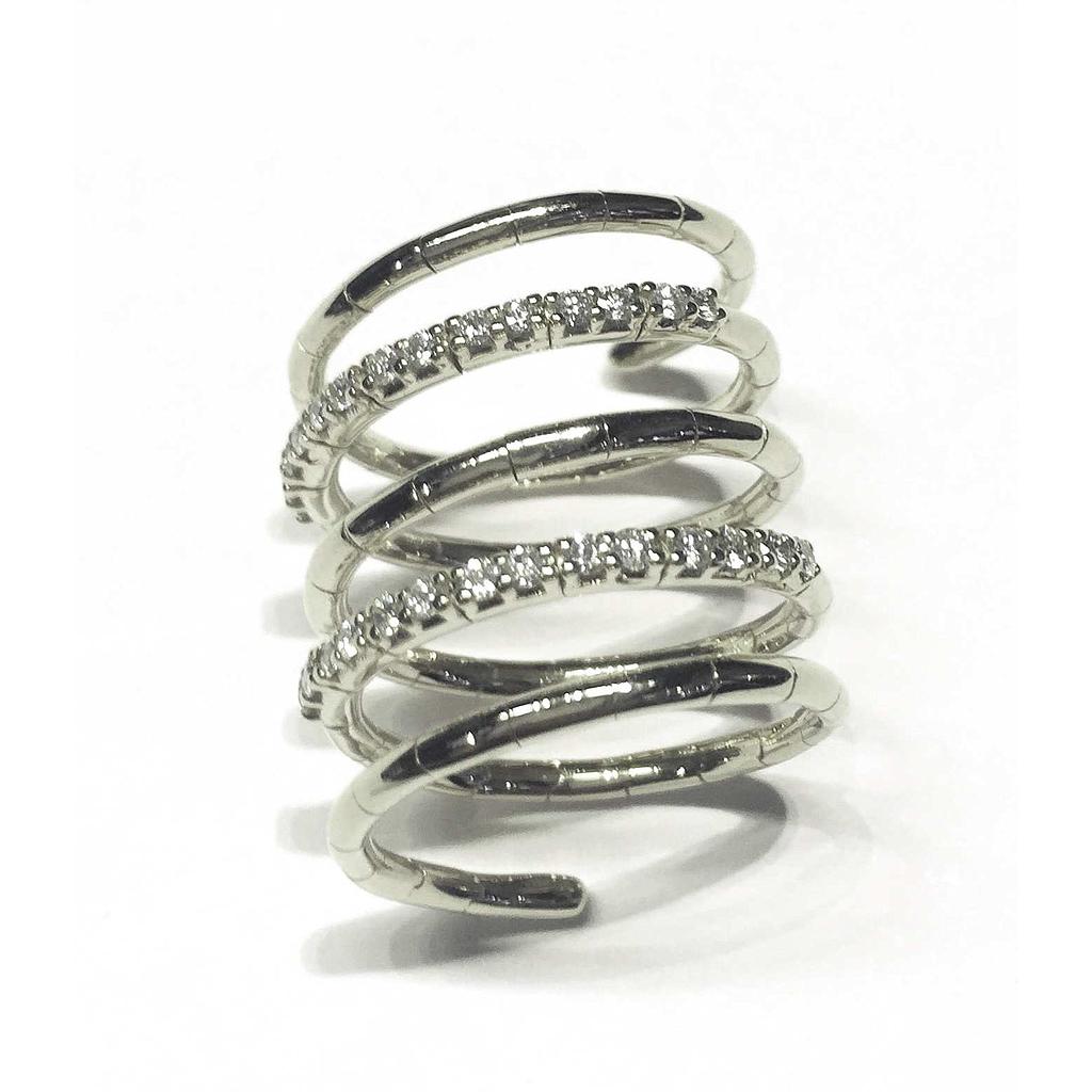 GENEVE RING 9.45 18K WHITE GOLD 16