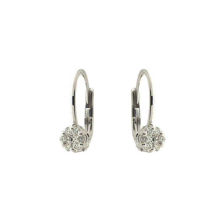 GENEVE EARRINGS 1.66 18K WHITE GOLD SMALL