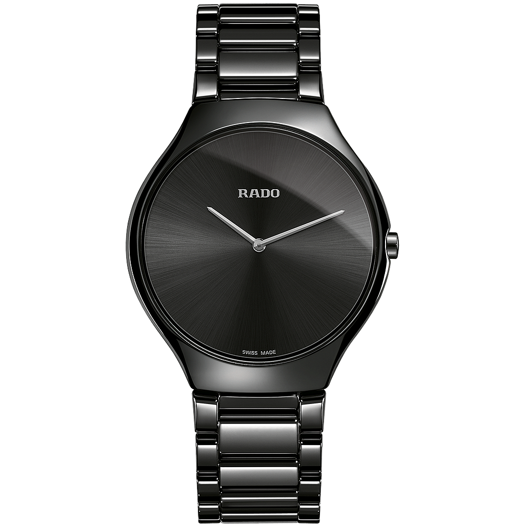 TRUE THINLINE BLACK QUARTZ 39MM CERAMIC BLACK CERAMIC