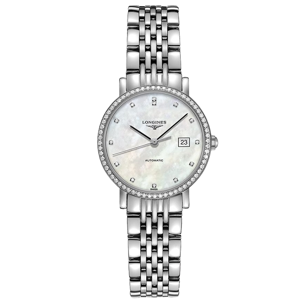 ELEGANT AUTOMATIC 29MM STEEL MOTHER OF PEARL STEEL