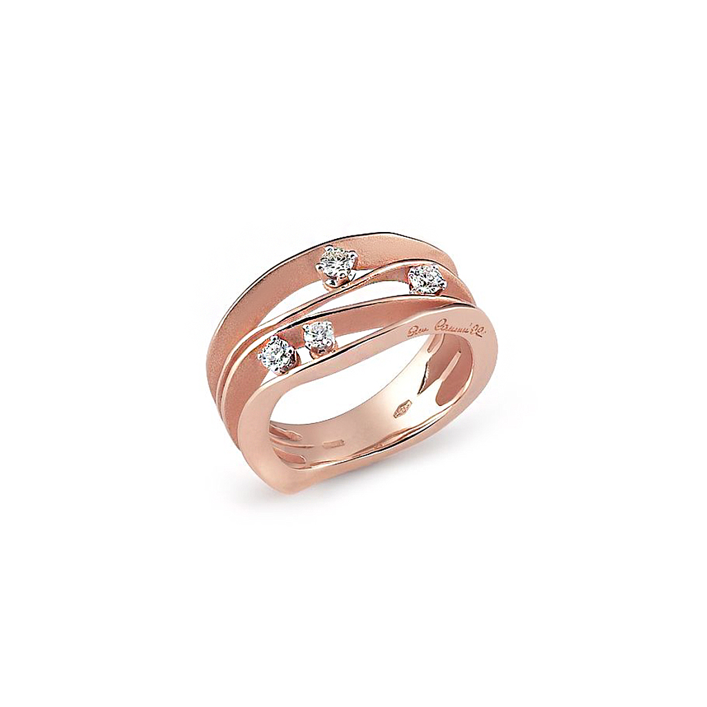 ANNAMARIA CAMMILLI DUNE RING 6.41 18K ROSE GOLD 14