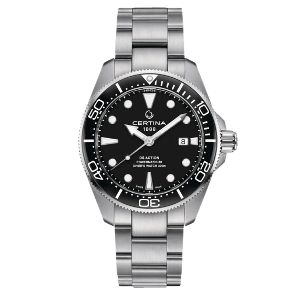 DS ACTION DRIVER POWERMATIC 80 AUTOMATIC 43MM STEEL BLACK STEEL